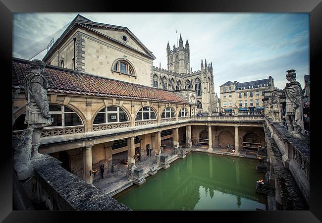 The Roman Bath Framed Print by Junwei Chu