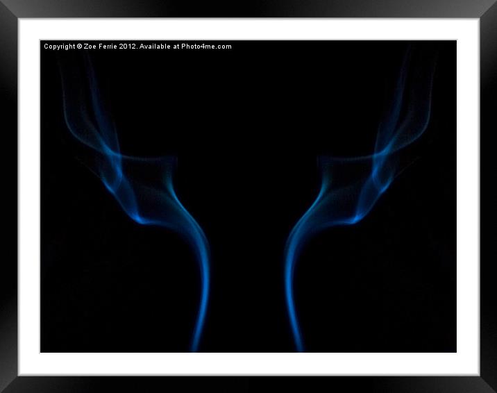 Smoke Photography Framed Mounted Print by Zoe Ferrie