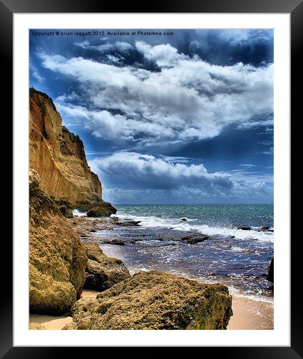Portugal Beach   HDR Framed Mounted Print by Brian  Raggatt