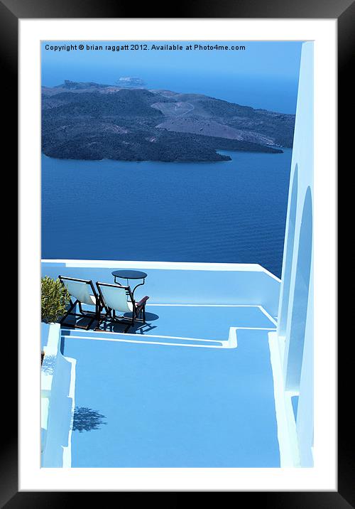 Greek Holiday Framed Mounted Print by Brian  Raggatt