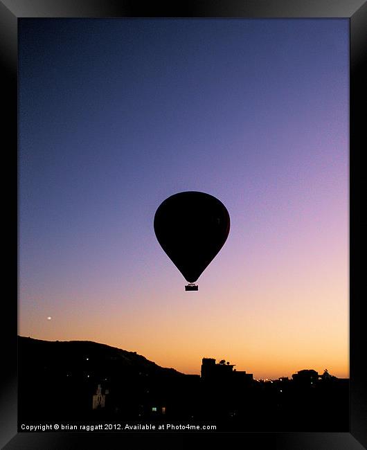 Luxor Sunrise Framed Print by Brian  Raggatt