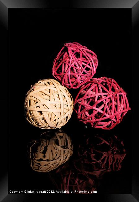 3 Spheres Framed Print by Brian  Raggatt