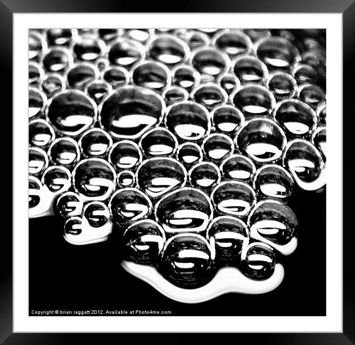 Bubbles Framed Mounted Print by Brian  Raggatt