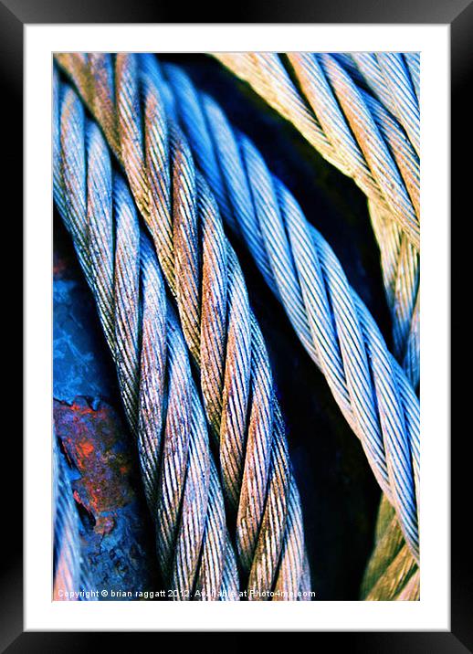 Cable Colour Framed Mounted Print by Brian  Raggatt