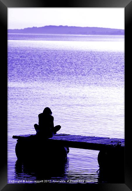 Sittin' On The Dock Of The Bay Framed Print by Brian  Raggatt