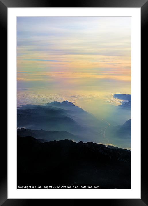 Over the Alps to Venice Framed Mounted Print by Brian  Raggatt