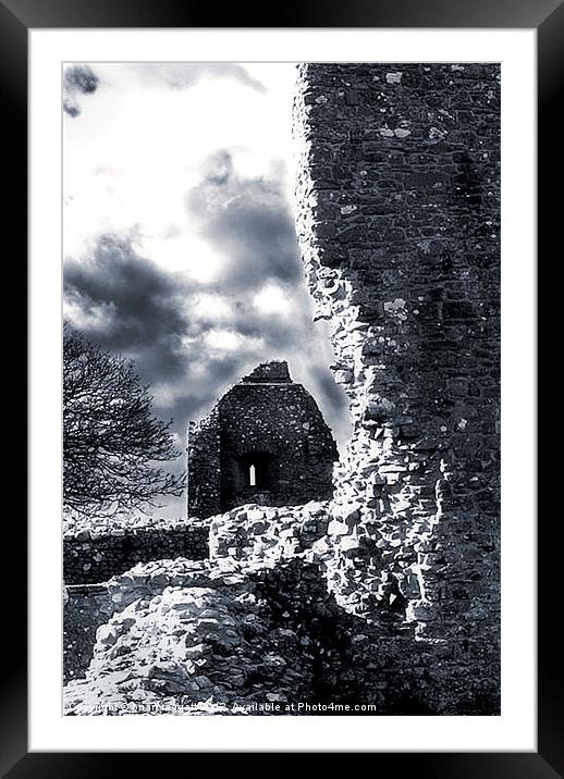 Castle Ruin Wales Framed Mounted Print by Brian  Raggatt