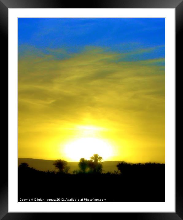 Warm Glow Framed Mounted Print by Brian  Raggatt