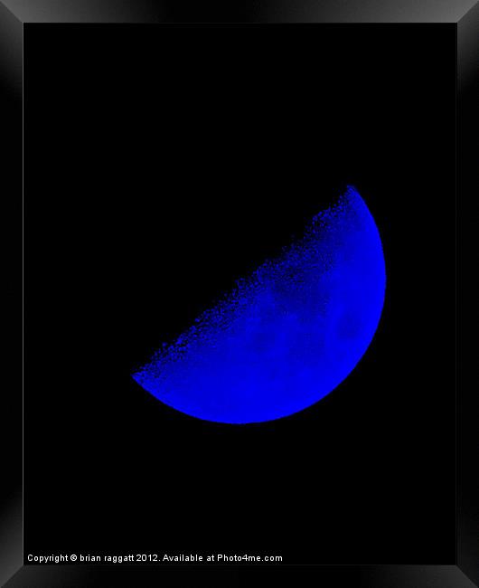 Blue Moon Framed Print by Brian  Raggatt