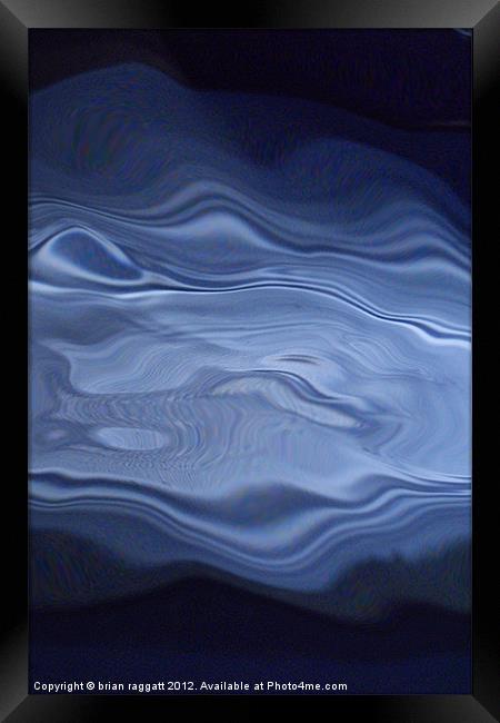 19  Water Abstract Framed Print by Brian  Raggatt