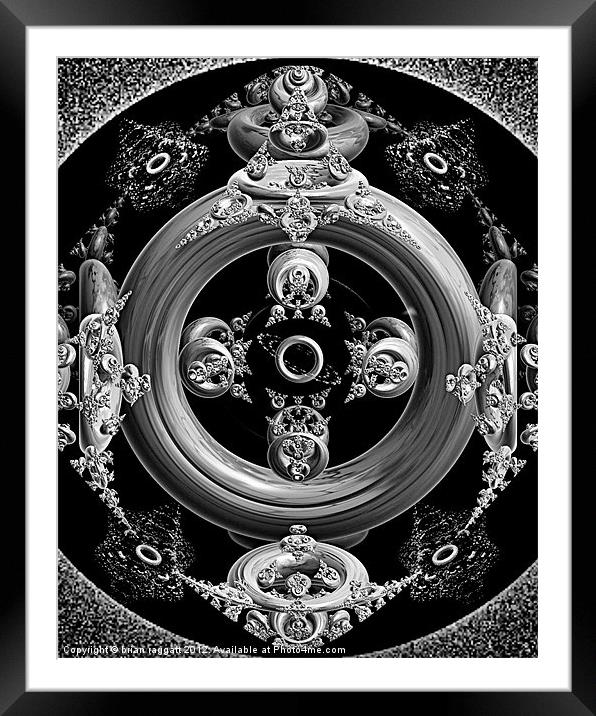 Circle of LifeBW Framed Mounted Print by Brian  Raggatt