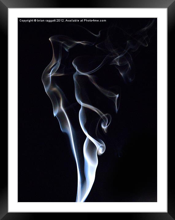 Simply Smoke 1 Framed Mounted Print by Brian  Raggatt