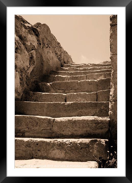 The Old steps Framed Mounted Print by Brian  Raggatt