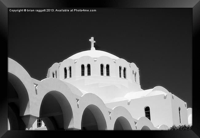 The Old Greek Church Framed Print by Brian  Raggatt