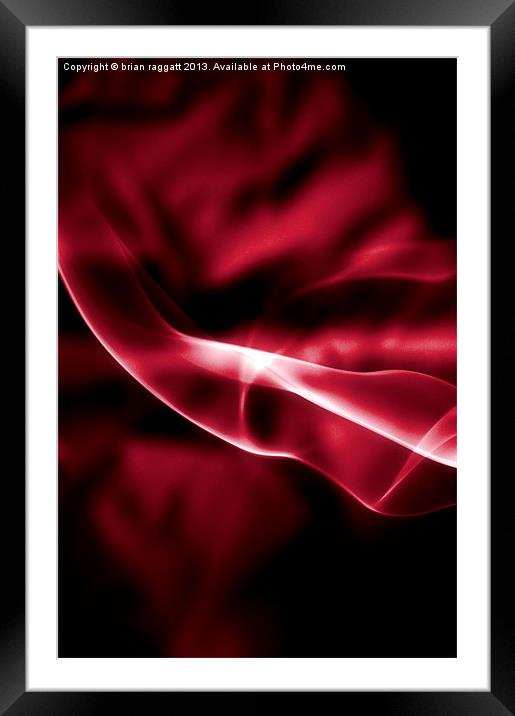 Red Framed Mounted Print by Brian  Raggatt