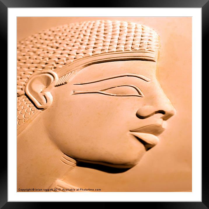 Egyptian Beauty Framed Mounted Print by Brian  Raggatt