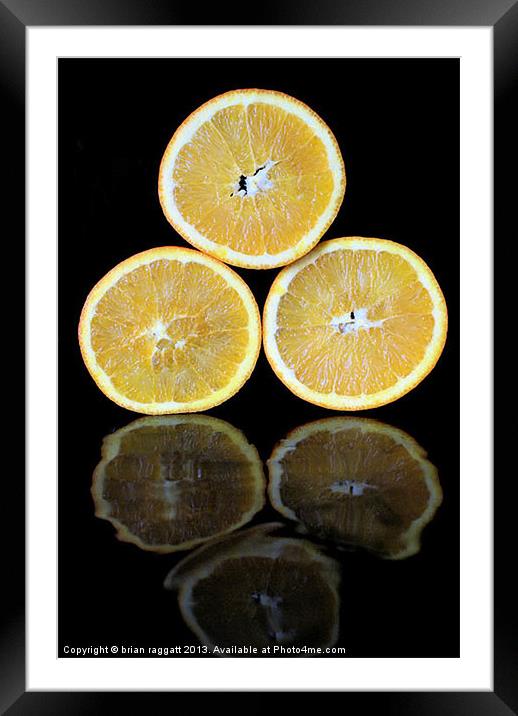 Orange Pyramid Framed Mounted Print by Brian  Raggatt