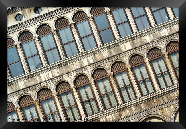 Procuratie Vecchie St. Mark Square Venice Framed Print by Brian  Raggatt