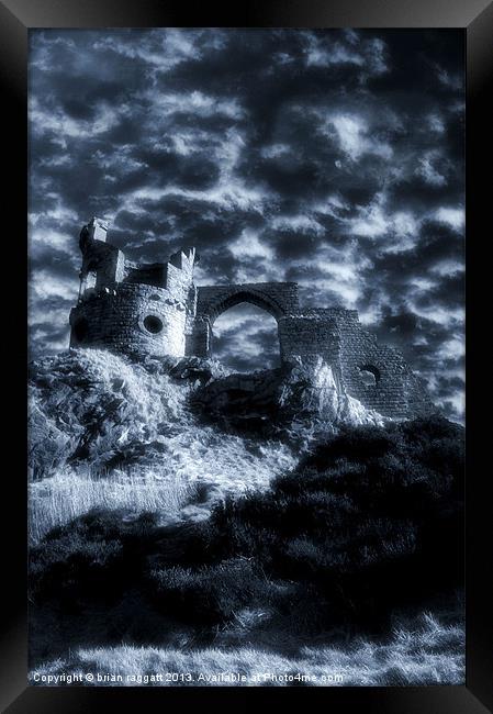 Stormy Castle Framed Print by Brian  Raggatt