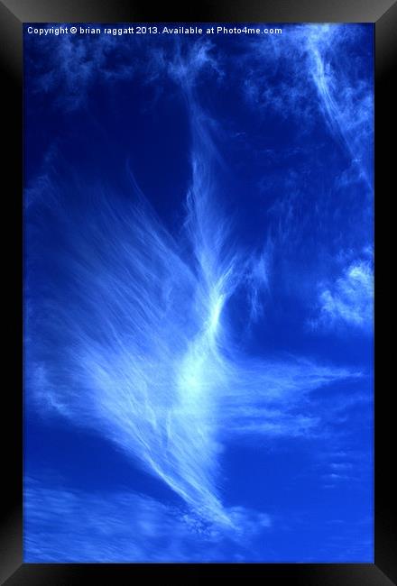 Turbulant Skies Framed Print by Brian  Raggatt