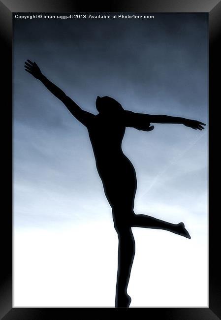 Dance to the light fantastic (Nude) Framed Print by Brian  Raggatt