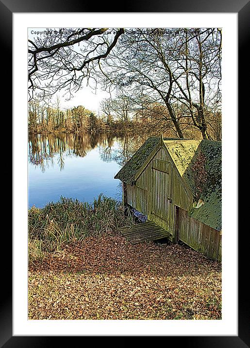 Old Boathouse Colour Framed Mounted Print by Brian  Raggatt