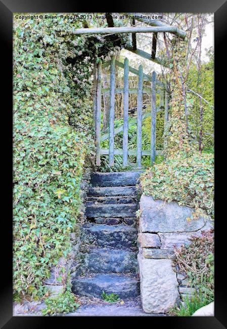 The Lock Keepers Garden Gate Framed Print by Brian  Raggatt