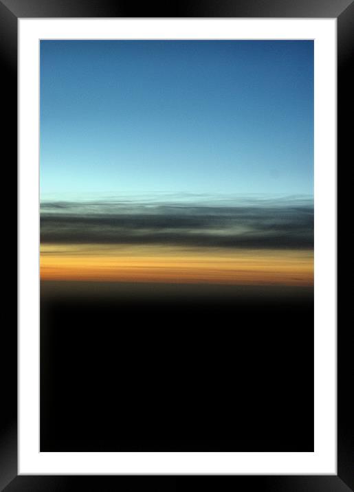 Abstract Night Sky Framed Mounted Print by Brian  Raggatt