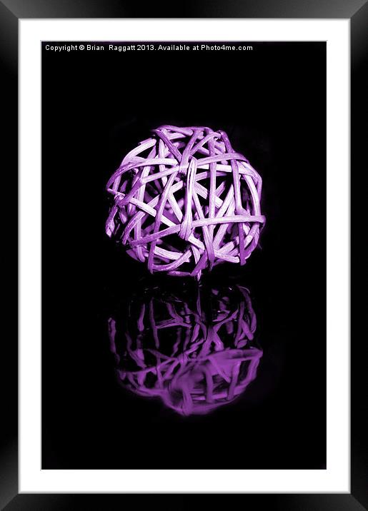 Sphere 2 Framed Mounted Print by Brian  Raggatt