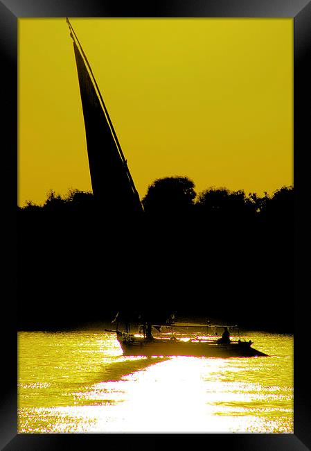 Sunset sailing Framed Print by Brian  Raggatt
