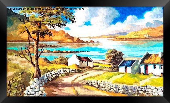 County Connemara landscape Framed Print by Brian  Raggatt