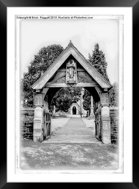 The Angel Stands Guard Framed Mounted Print by Brian  Raggatt