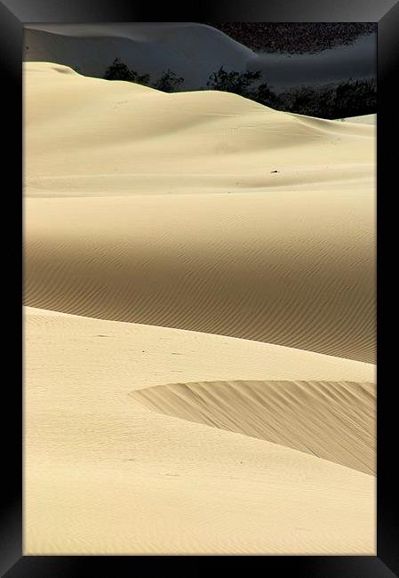 Island Desert Dunes Framed Print by Brian  Raggatt