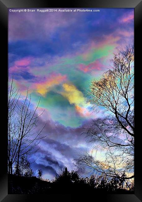 Troubled Skies Framed Print by Brian  Raggatt