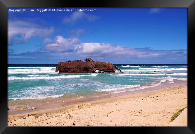 Ghost of Santa Maria Framed Print by Brian  Raggatt