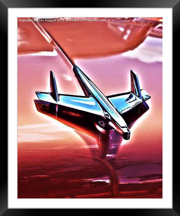  Cuba Taxi 1950's Chevy hood ornament Framed Mounted Print by Brian  Raggatt