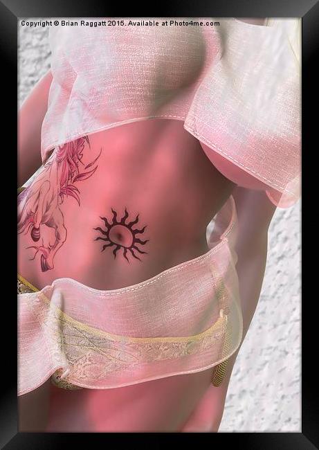  Material Girl's tattoo  Framed Print by Brian  Raggatt