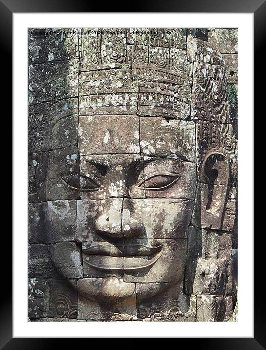  Bayon Temple Angkor Siem Reap Cambodia Framed Mounted Print by Brian  Raggatt
