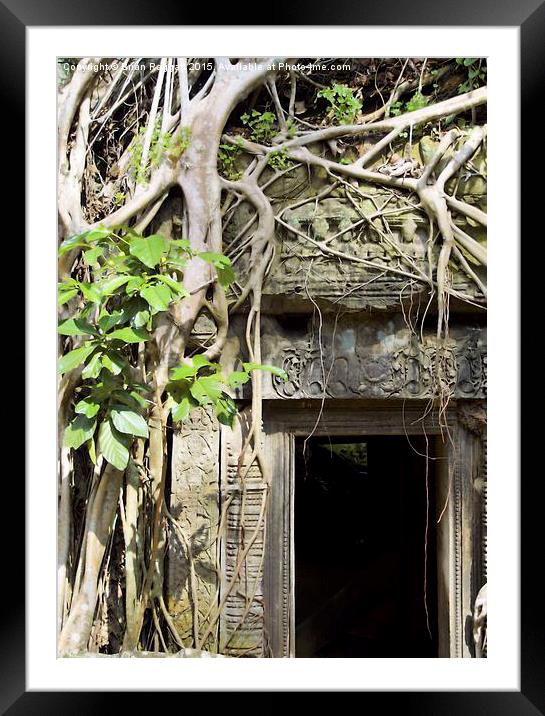 Angkor Wat Tomb Raider entrance Framed Mounted Print by Brian  Raggatt
