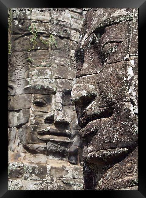  Woman's Citadel Angkor Temples Cambodia Framed Print by Brian  Raggatt