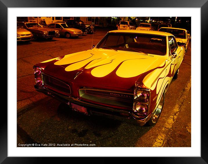 Hot Rod Framed Mounted Print by Eva Kato