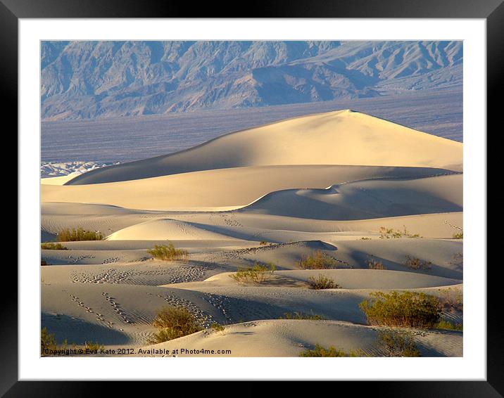Death Valley Dunes Framed Mounted Print by Eva Kato