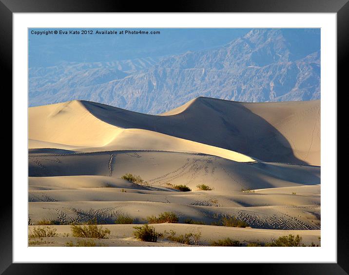 Death Valley Dunes 2 Framed Mounted Print by Eva Kato