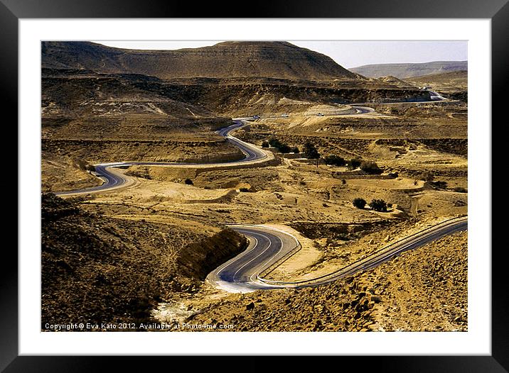 Road to Matmata Framed Mounted Print by Eva Kato