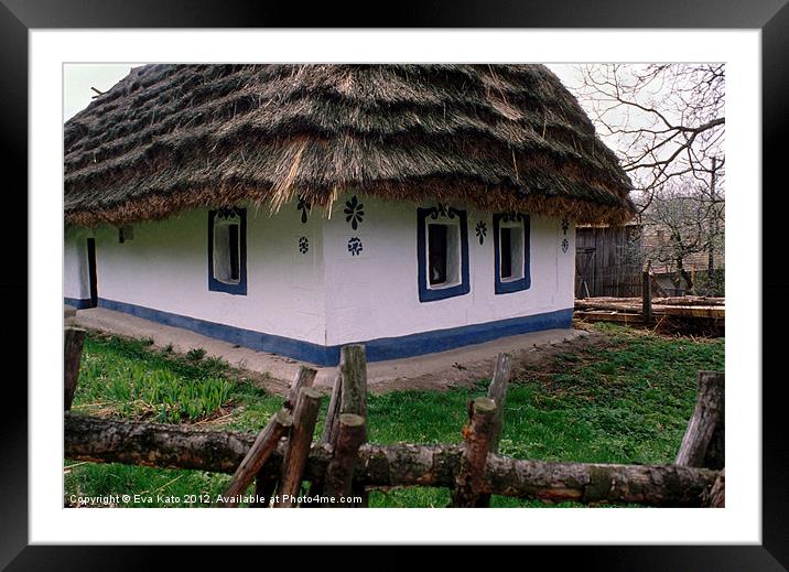 Hungarian Thatchy Framed Mounted Print by Eva Kato