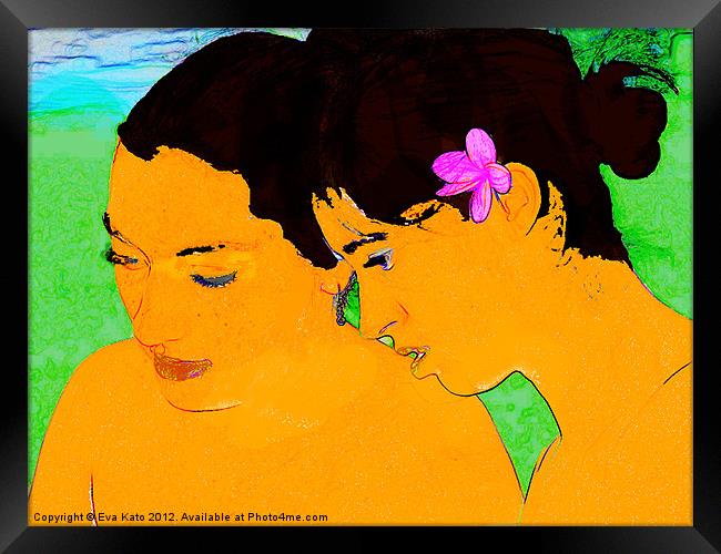 After Gauguin Framed Print by Eva Kato