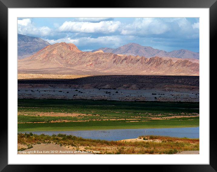 Valley of Fire Panorama Framed Mounted Print by Eva Kato