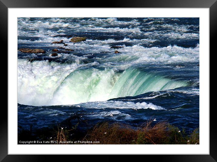 Rim of Niagara Falls Framed Mounted Print by Eva Kato