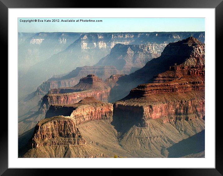 Morning Mist in Grand Canyon Framed Mounted Print by Eva Kato