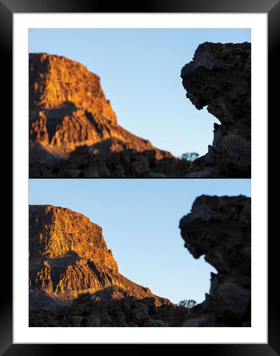 Volcanic gargoyle Tenerife Framed Mounted Print by Phil Crean